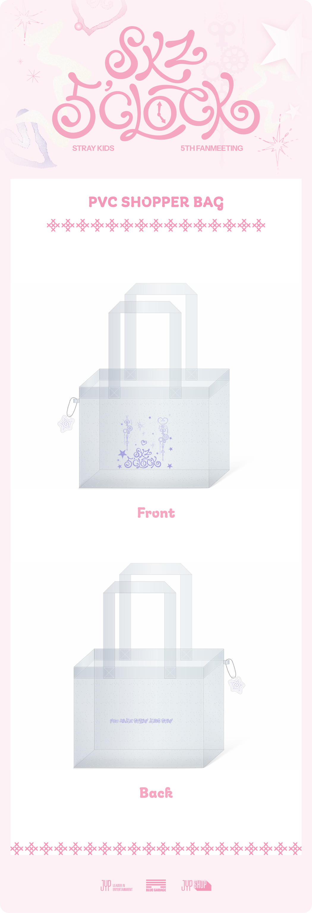 STRAY KIDS - SKZOO OFICIAL 5 CLOCK MD PVC SHOPPER BAG